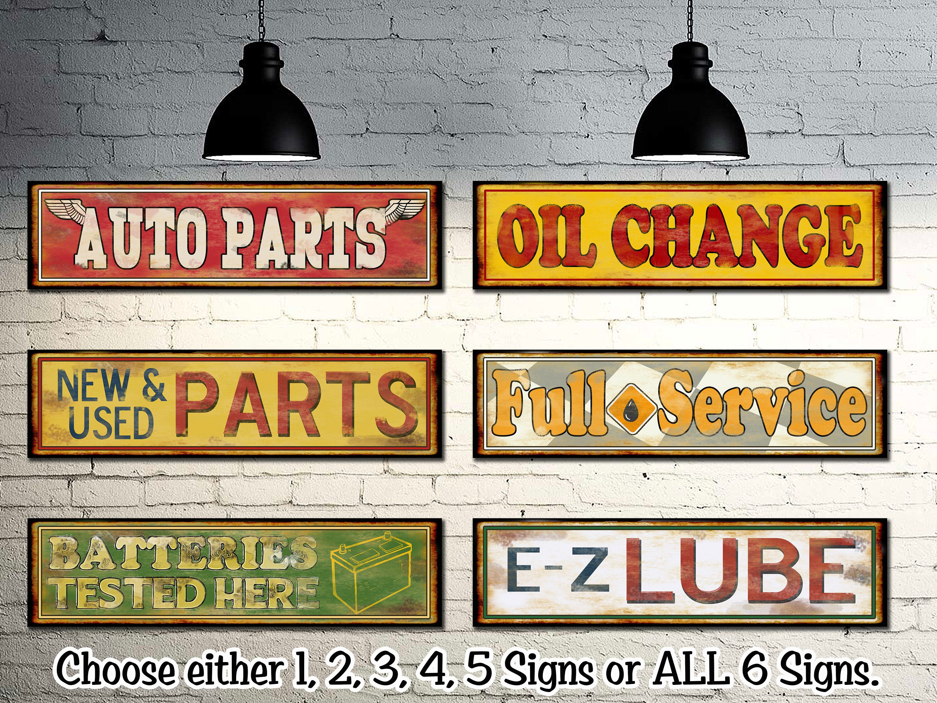 Vintage Gas and Oil Garage Signs. Real Metal - Etsy