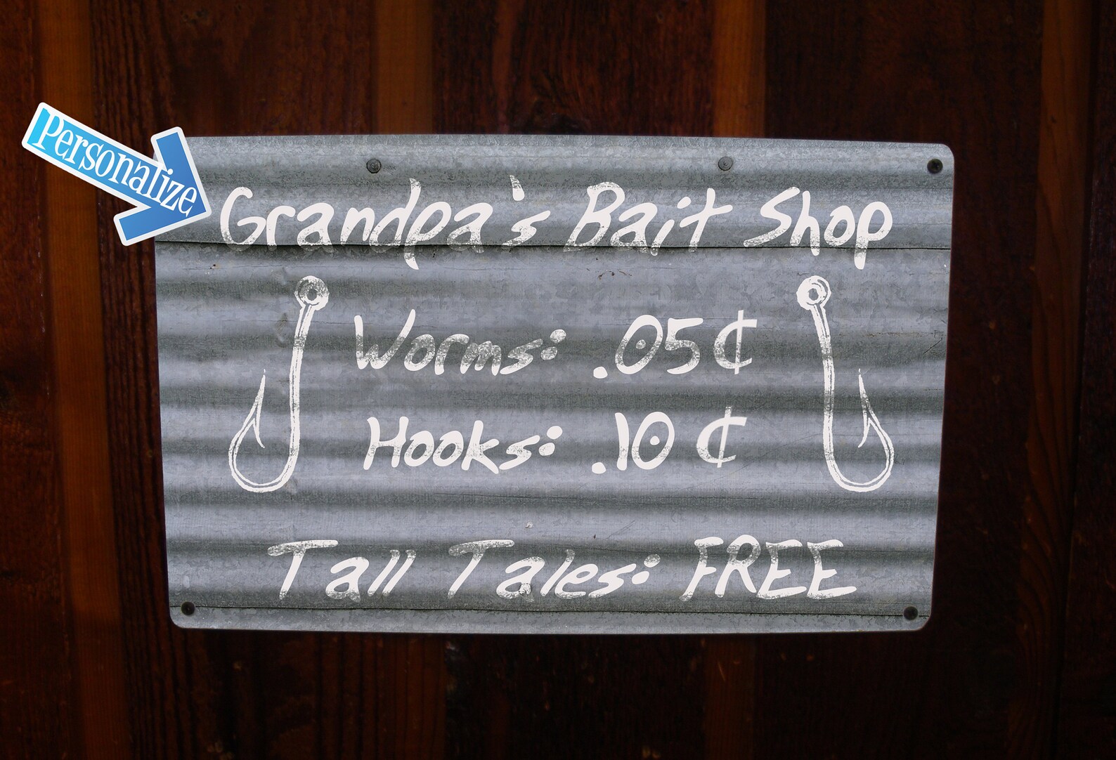 Personalized Bait Shop Sign Etsy
