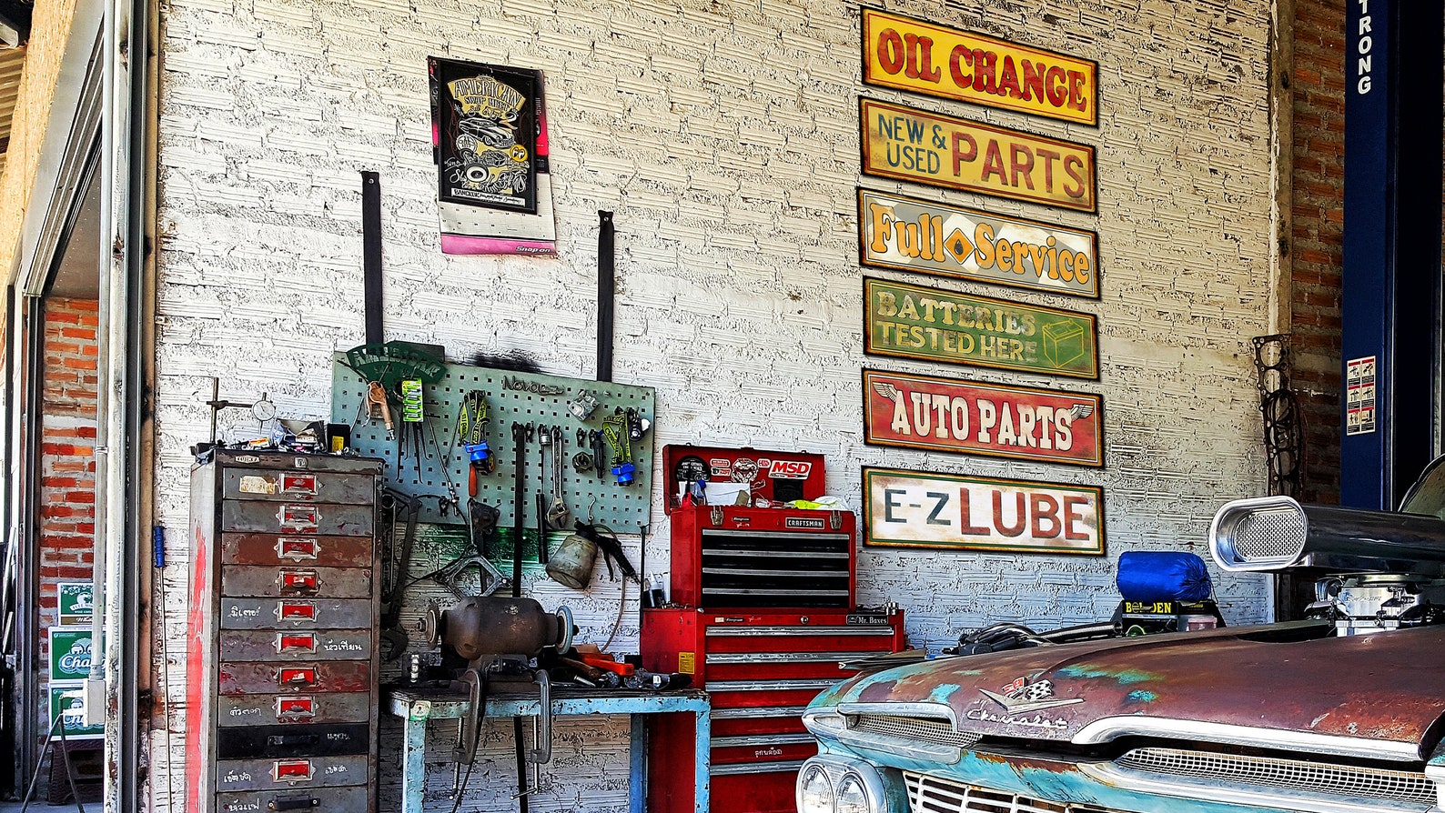 Vintage Gas and Oil Garage Signs. Real Metal - Etsy