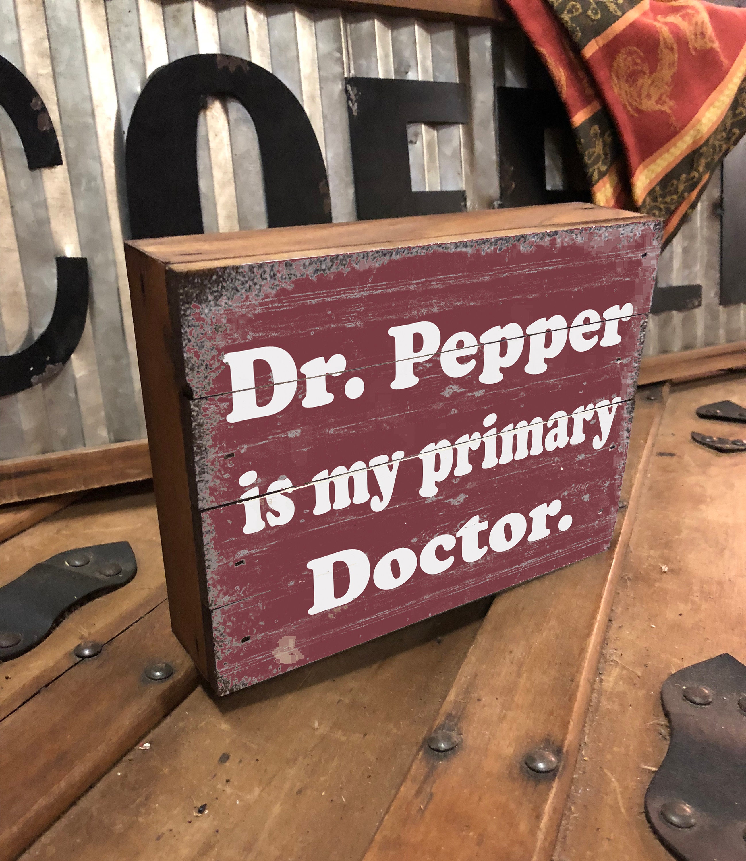 Diet Dr. Pepper Sign - Wood Box Sign - Etsy