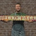 Hello Fall - Handcrafted Wooden Sign. - Etsy