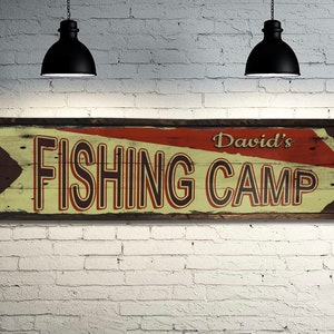 Custom Bait Shop Sign - Free Personalization. Rustic Barn Wood