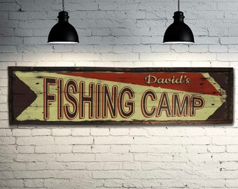 Custom Bait Shop Sign - Free Personalization. Rustic Barn Wood