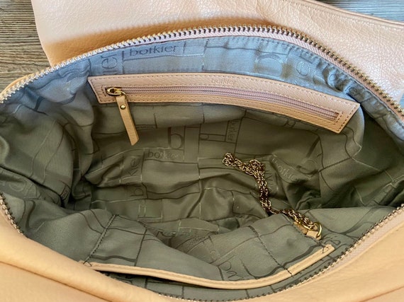 Vintage BOTKIER Trigger Latte Leather Satchel Sho… - image 9