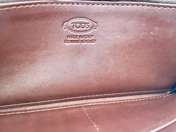 Vintage TOD'S Italian Designer Brown Leather Wallet Ship - Etsy