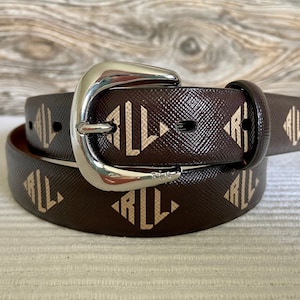 MCM Black Visetos Monogram Belt With Gold-Plated Logo Laurel Buckle Size S