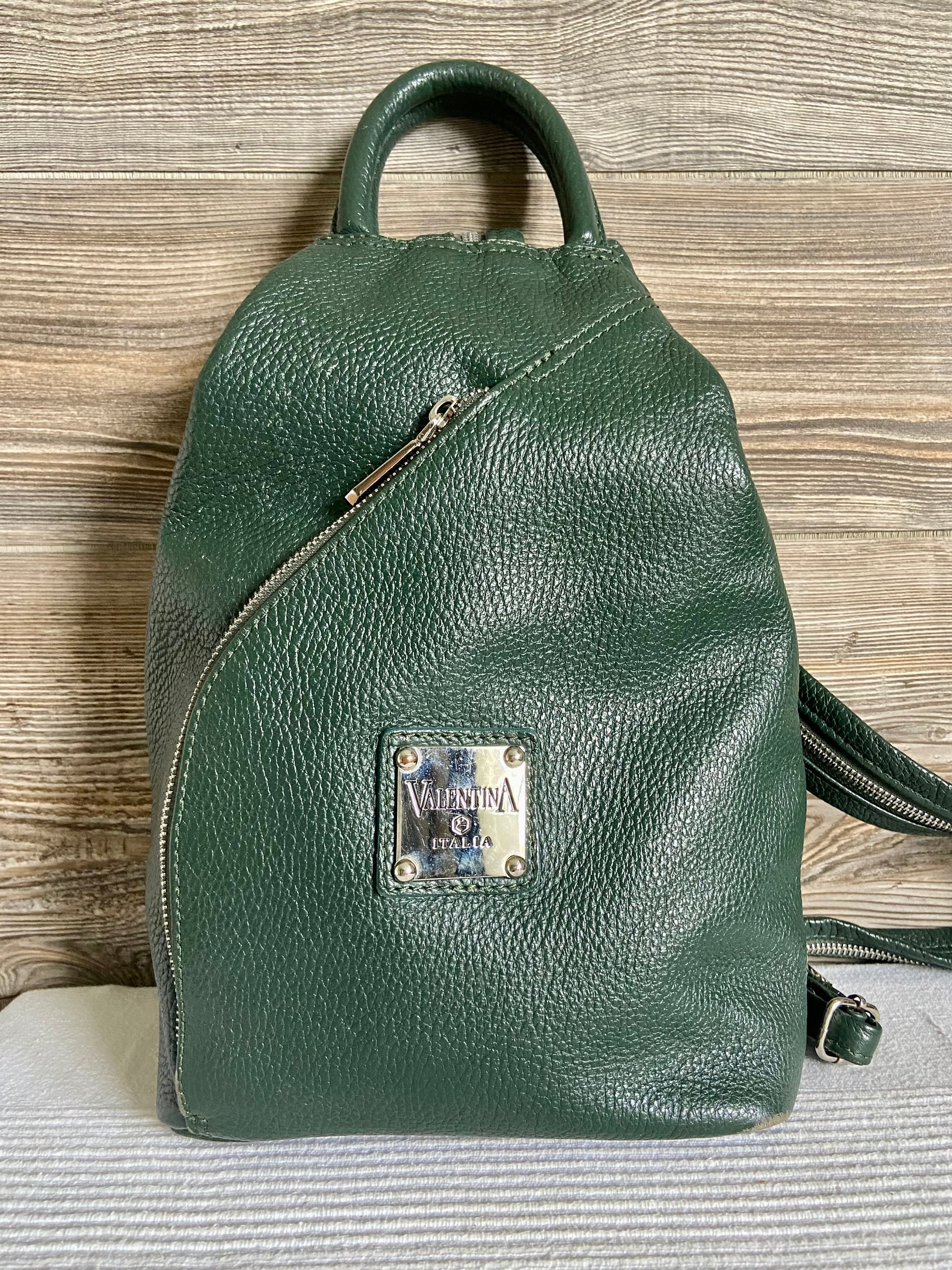 Valentina Italian Leather Convertible Backpack Women s handbags