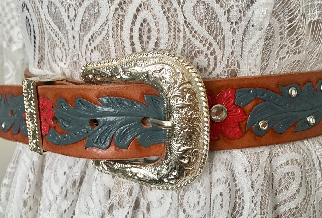 Vintage Ranger Belt Company Genuine Handtooled Leather Studs - Etsy