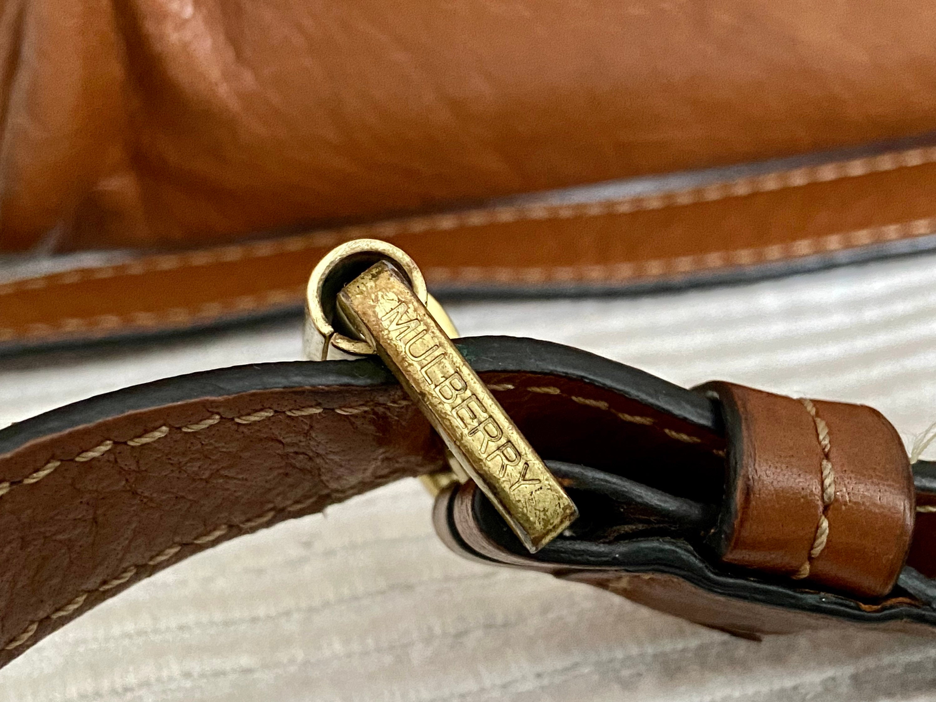 Mulberry Chain Strap Crossbody Bag in Brown