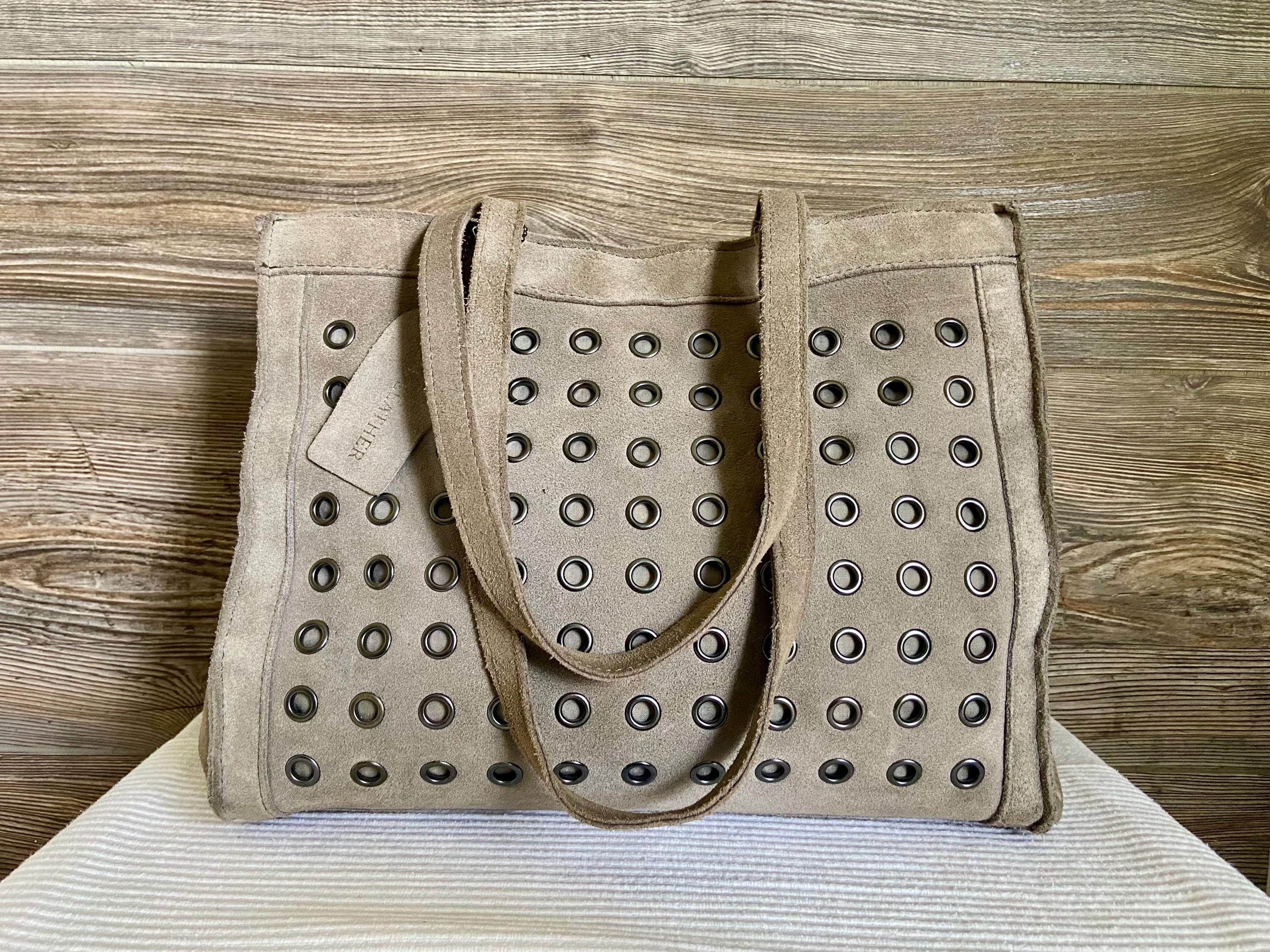Emma Fox Taupe Convertible, Soft Leather Bag with Gold Accents Emma Fox Womens Tan Black Leather Detachable | Mercari main image 3