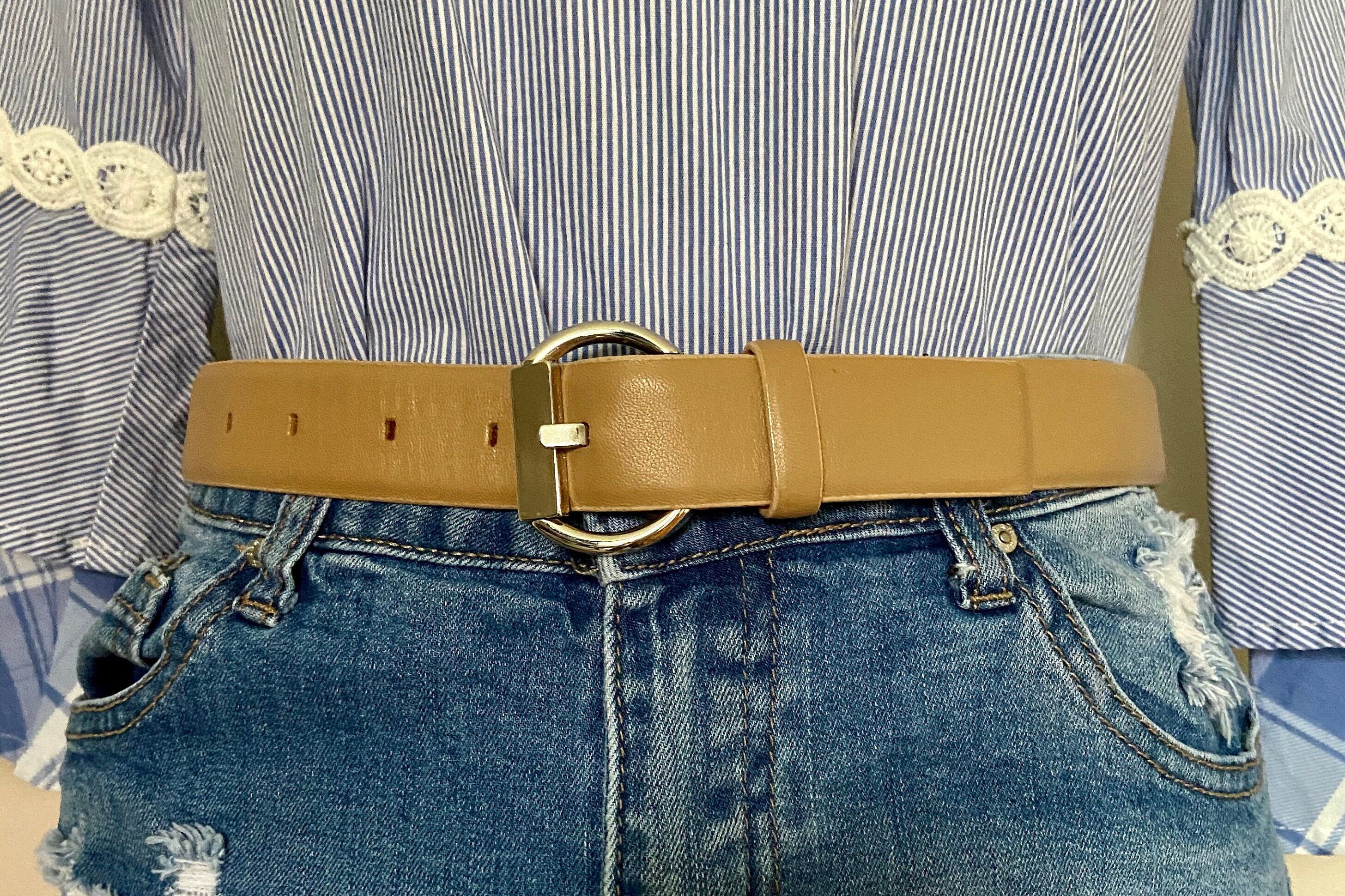 Garbieri Vintage Italian Carf Skin Belt Carson South American Crocodile Belt - Slate | Martin Dingman main image 3