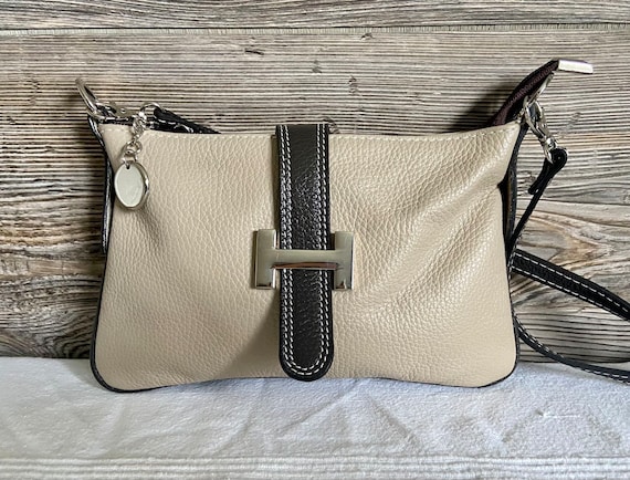 Vintage Vera Pelle Leather Shoulder Bag Made in Italy Ship Free Etsy