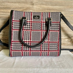 Vintage Kate Spade New York Hudson Plaid Satchel Shoulder Bag Ship Free