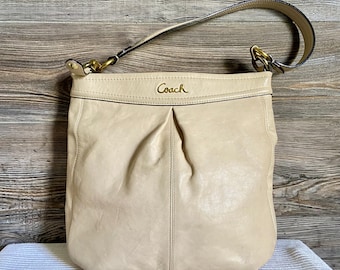 Vintage COACH 9059 Camel Brown Leather Legacy Small Hobo Shoulder 