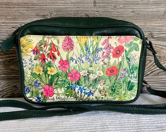 Reserved Vintage Tinnakeenly Leathers Irish Wildflowers Shoulder Bag Purse Ship Free