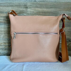 Vintage VALENTINA Leather Shoulder Bag Purse Made in Italy Ship Free image 7