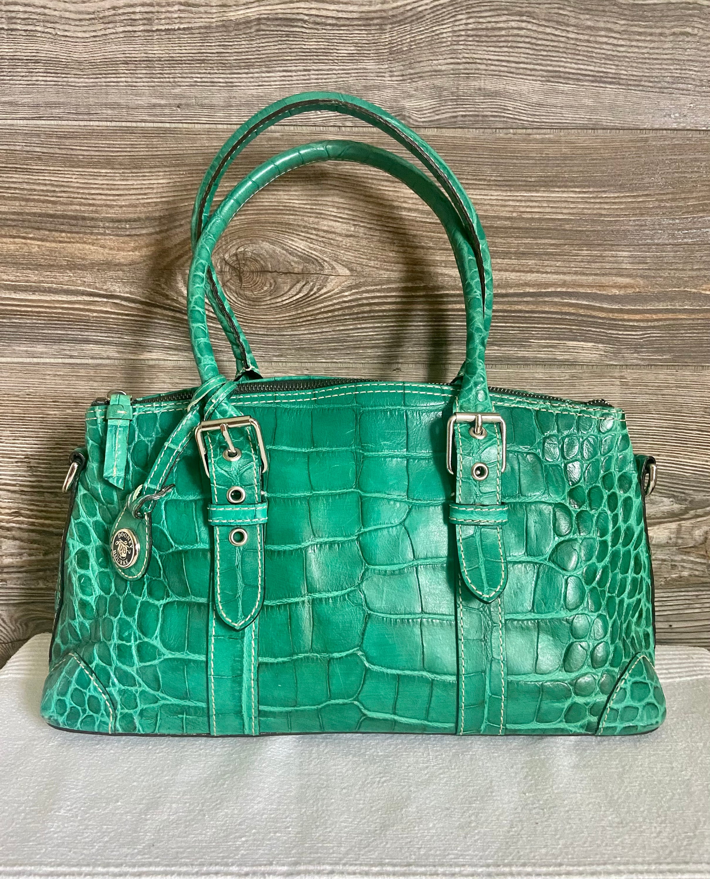 Dooney and bourke green leather bag hotsell