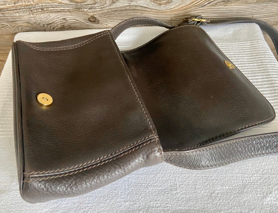 Vintage COACH 4929 Sonoma Brown Pebbled Leather Shoulder Bag - Etsy