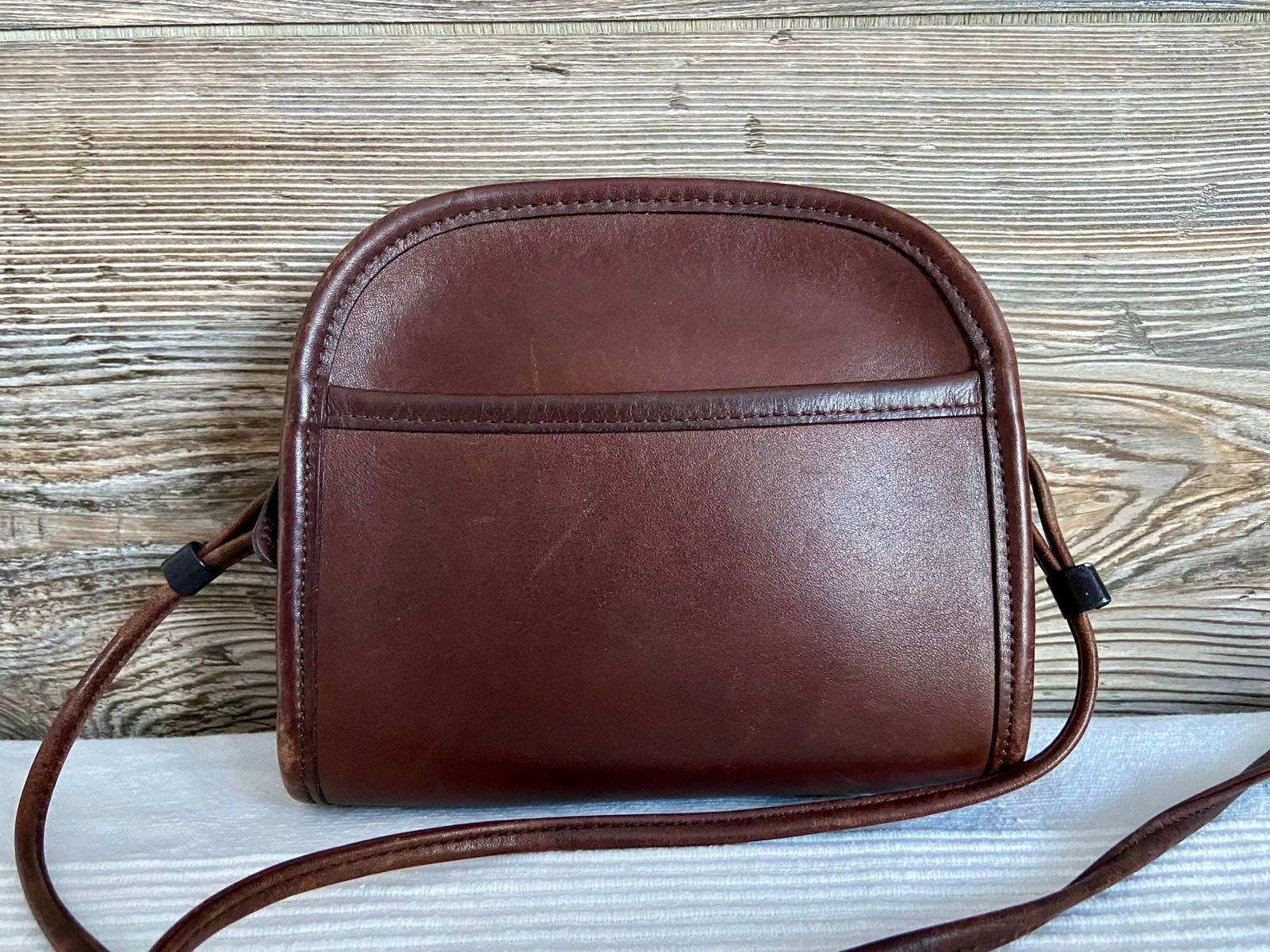 Vintage COACH Abbie 9017 Brown Leather Crossbody Small
