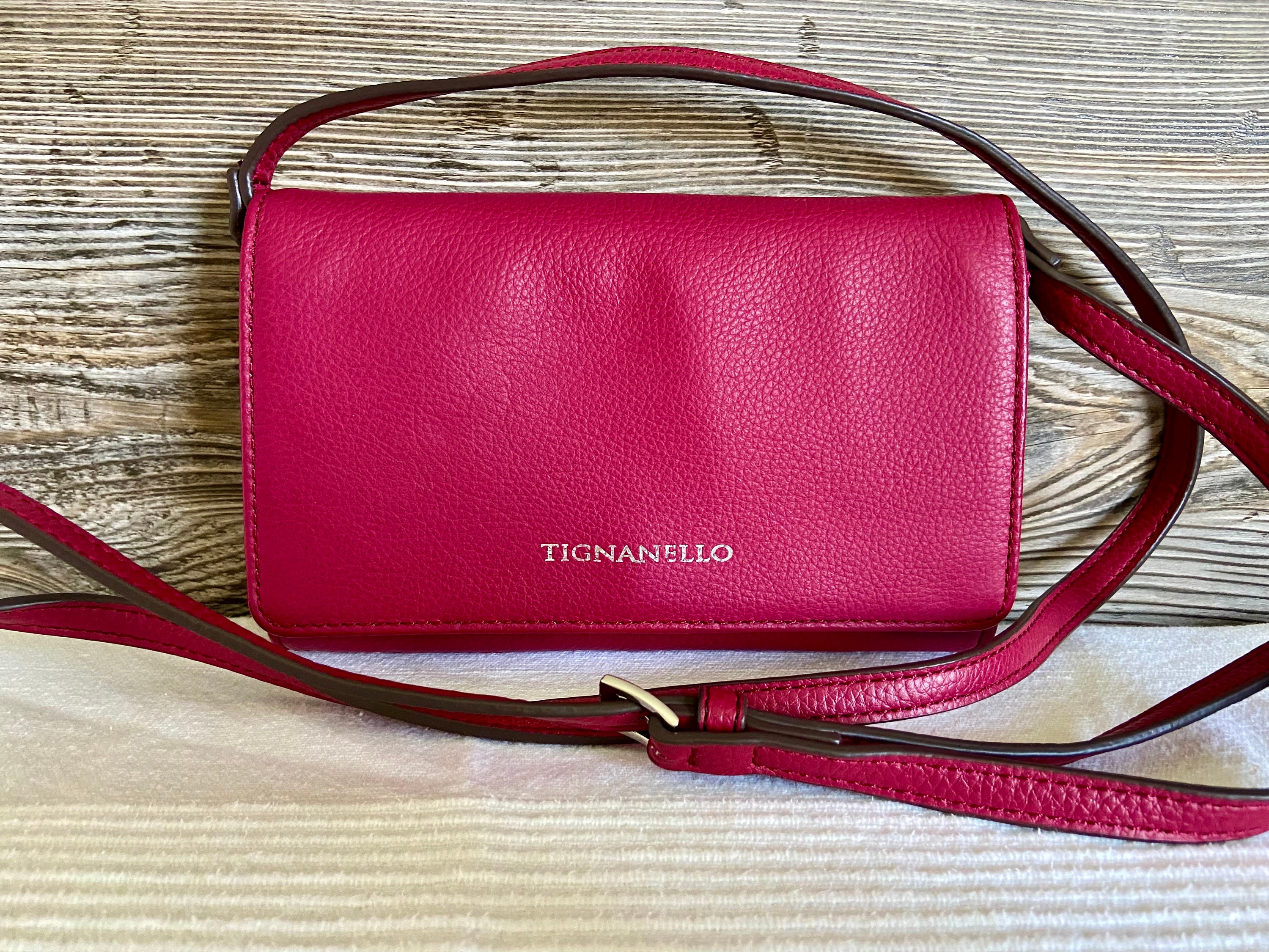 Tignanello Pink Bag - Etsy