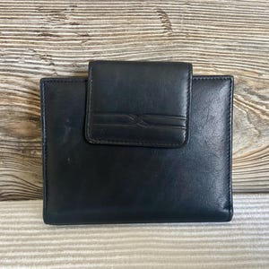 Cartera vintage de piel negra de diseño BUXTON con envío gratuito