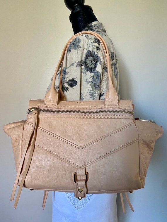 Vintage BOTKIER Trigger Latte Leather Satchel Sho… - image 7
