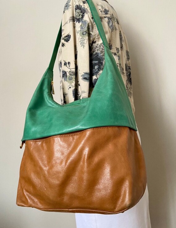 Vintage HOBO THE ORIGINAL Leather Hobo Shoulder Bag Ship Free Etsy