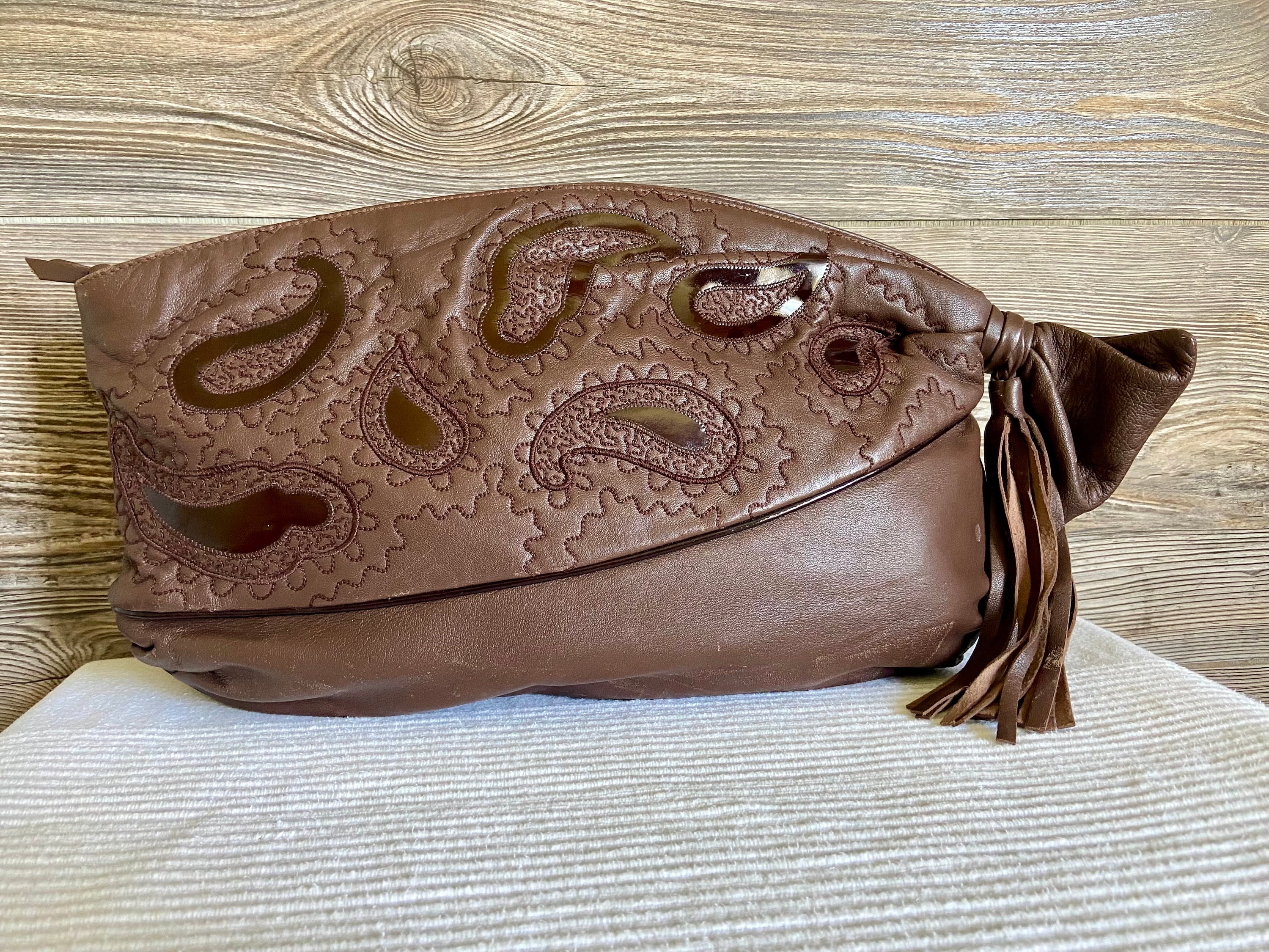 90s ヴィンテージ BRACCIALINI ロボット レザー ショルダーバッグ Braccialini Vintage - Etsy