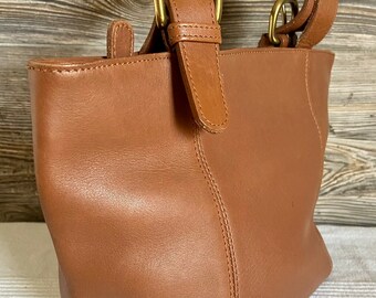 Vintage GLD Georgetown Leather Design Brown Leather Shoulder Bag Purse Ship Free Etsy