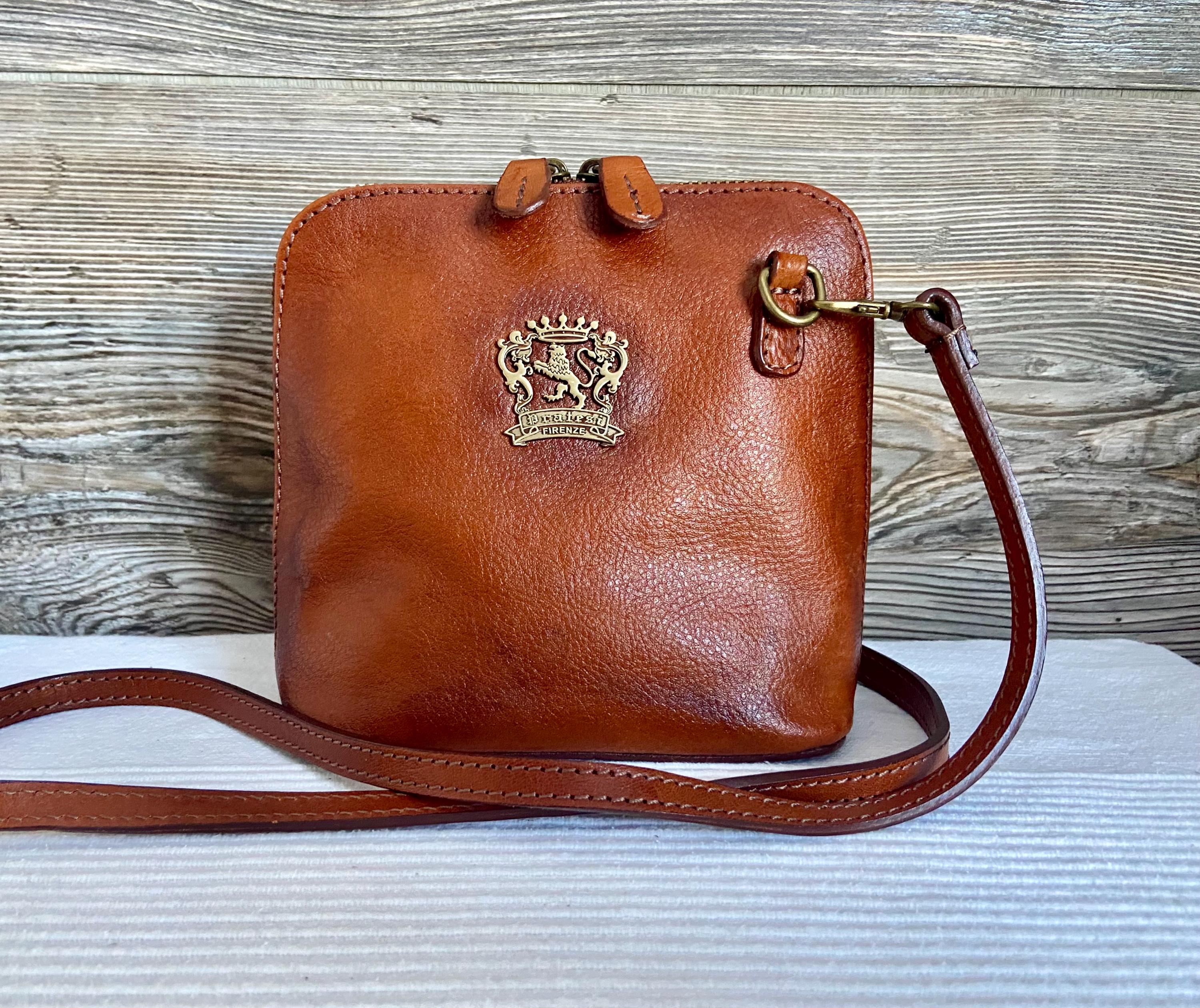 Pratesi Firenze Purse Bag Brown Leather Vintage Chain Italy Bucket Backpack Bag Pratesi Pienza Bag in genuine Italian leather – Pratesi USA main image 3