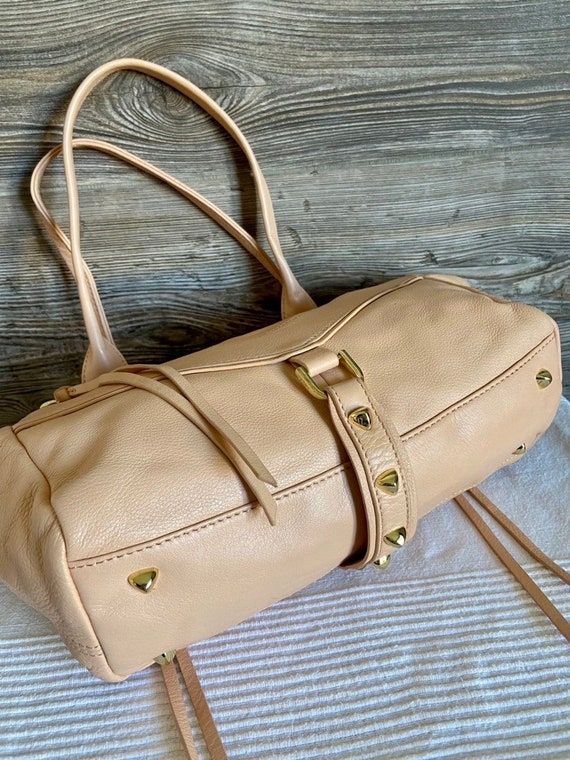 Vintage BOTKIER Trigger Latte Leather Satchel Sho… - image 5