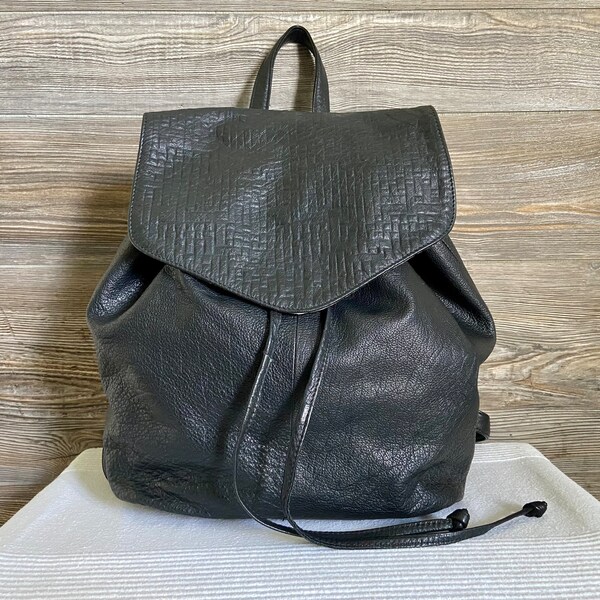 Boho Leather Backpack Etsy