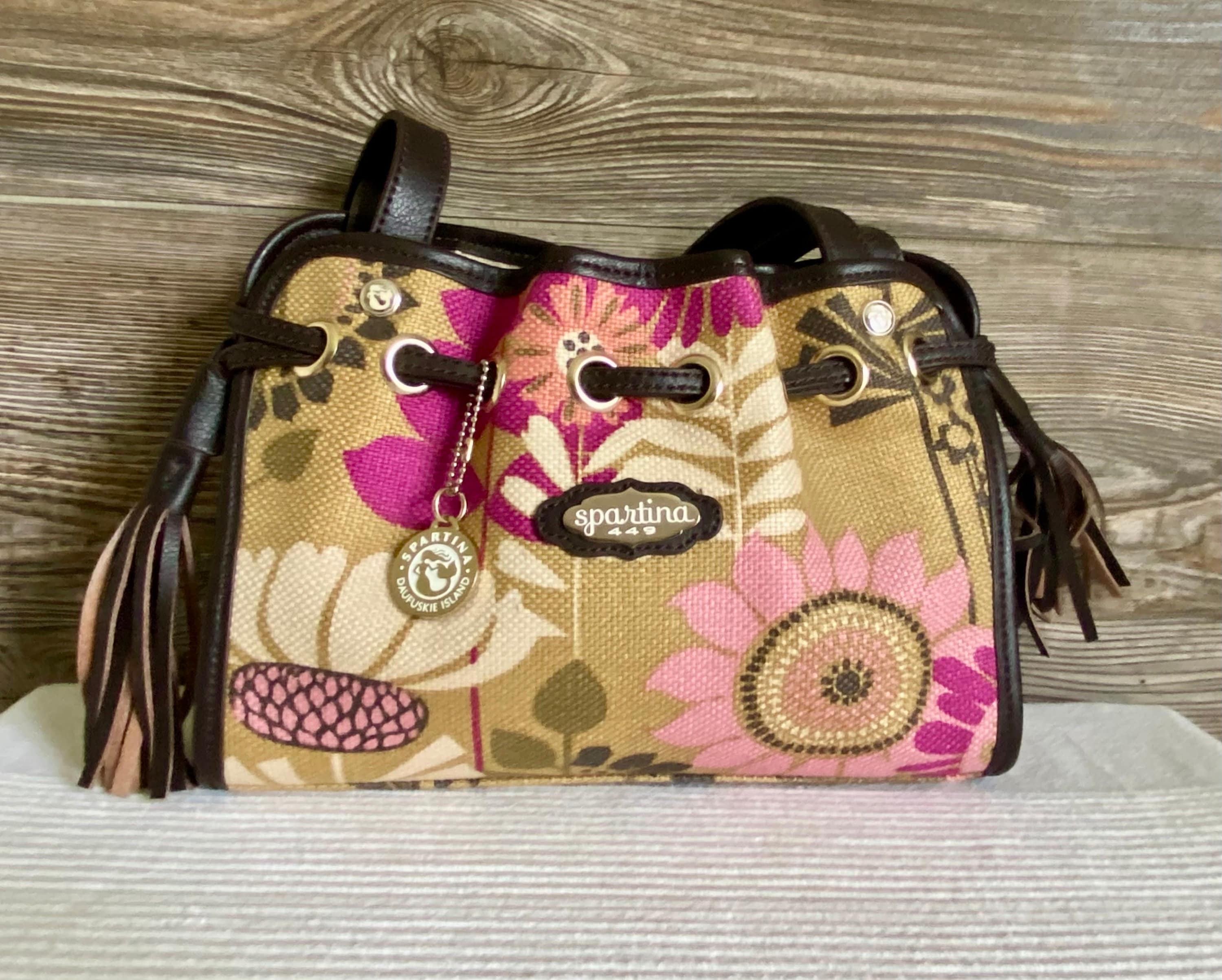 Spartina 449 Daufuskie Island Linen and Leather Navy and Cream Backpack Spartina 449 Chloe Backpack Daufuskie Island | Mercari main image 2