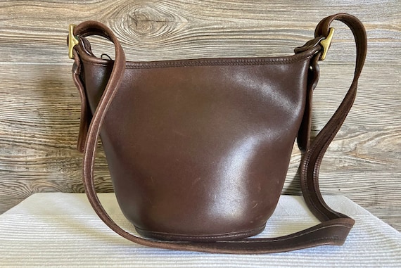 coach leather duffle shoulder bag