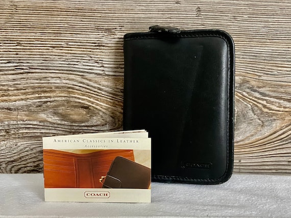 Black and Monogram Classic Coach Mini Wallet FREE