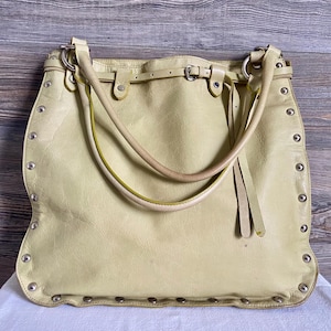 Bolso de hombro italiano vintage de piel verde MAURIZIO TAIUTI con envío gratuito