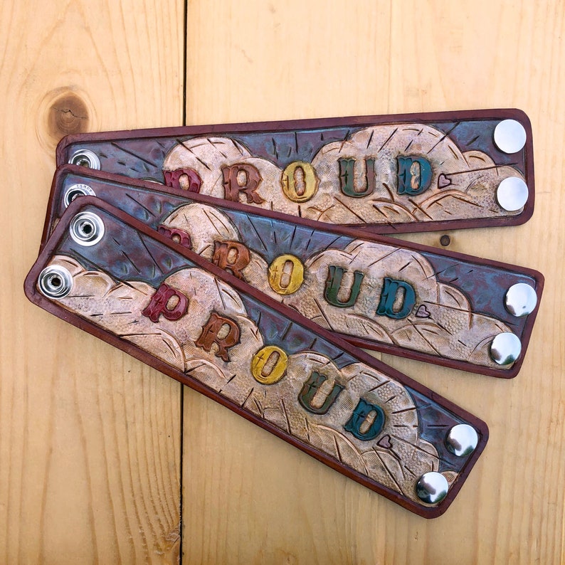 prouds leather bracelet