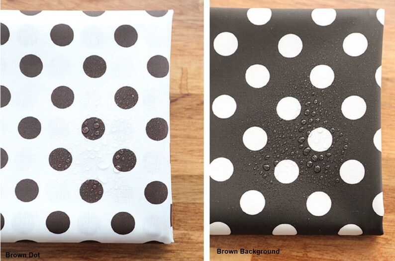 Laminated Cotton Fabric Polka Dot in 8 Colors By The Yard