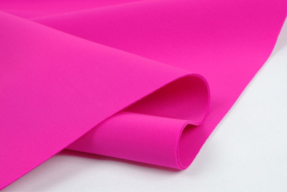 Neoprene Fabric Pink By The Yard Etsy