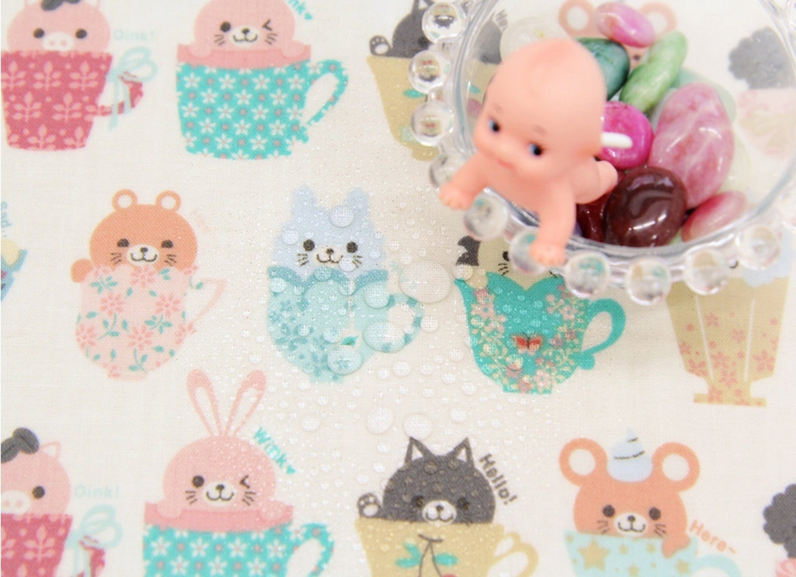 Laminated Cotton Fabric Hamsters By The Yard Etsy