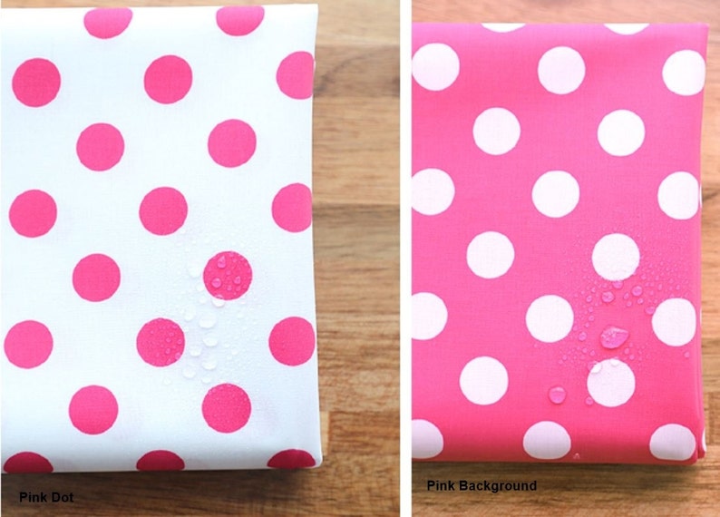 Laminated Cotton Fabric Polka Dot in 8 Colors By The Yard