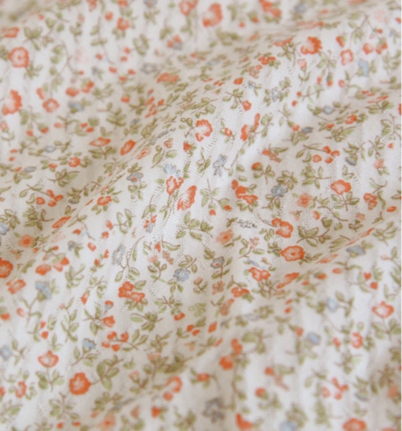 Eyelet Knit Fabric By The Yard Etsy