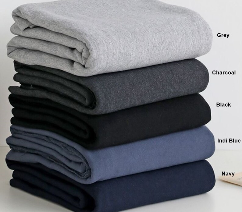 French Heavy Terry Knit Fabric in 13 Colors By The Yard Etsy