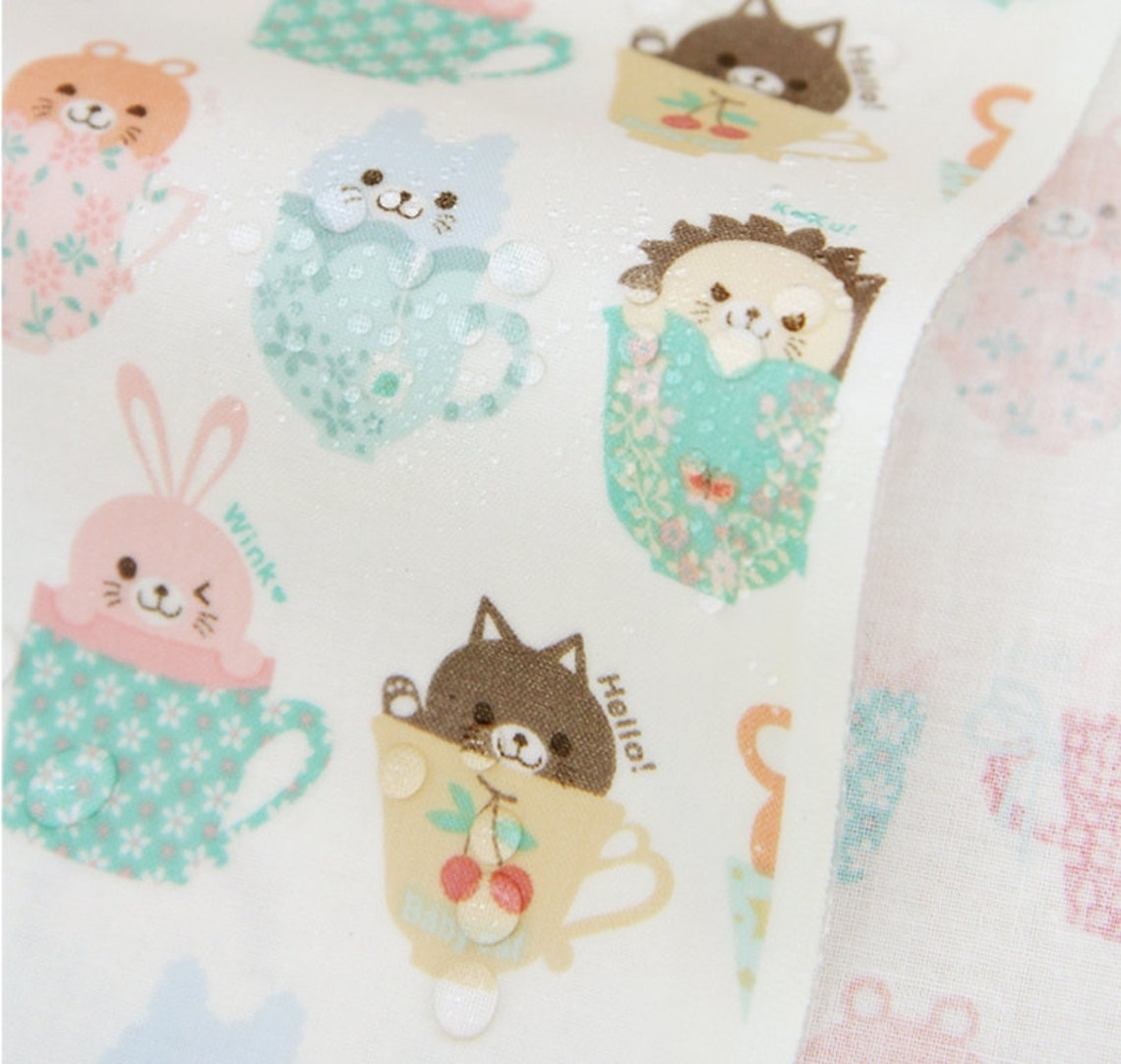 Laminated Cotton Fabric Hamsters By The Yard Etsy