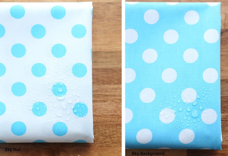Laminated Cotton Fabric Polka Dot in 8 Colors By The Yard