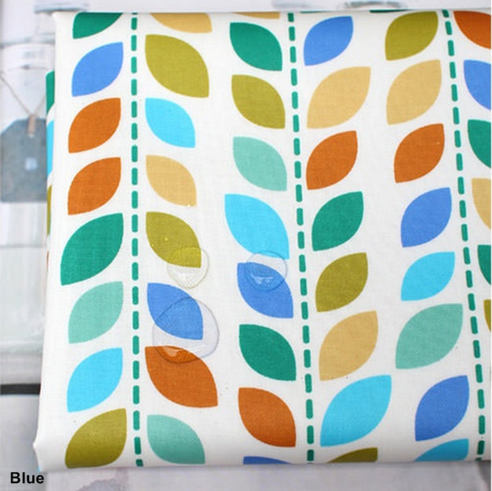 Laminated Cotton Fabric in 2 Colors By The Yard Etsy