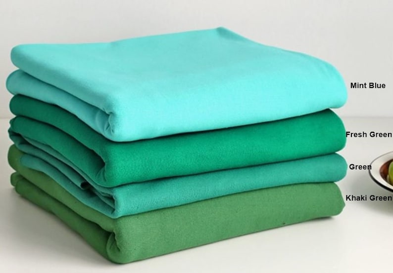 French Baby Terry Knit Fabric in 24 colors By The Yard Etsy