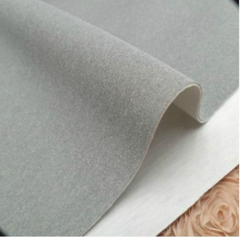 Grey Neoprene Fabric By The Yard Etsy