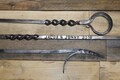 Personalized fire poker hand forged