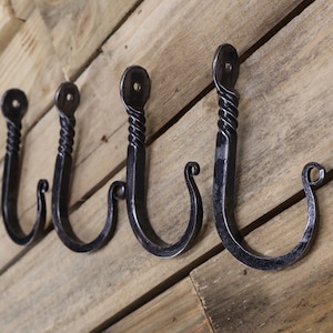 Hand forged twisted hook.